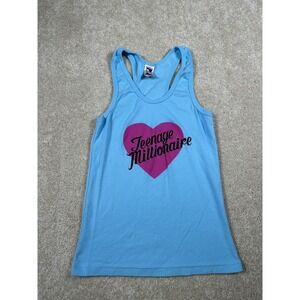 Teenage Millonaire Girls‎ Size M Blue Tank Top Logo